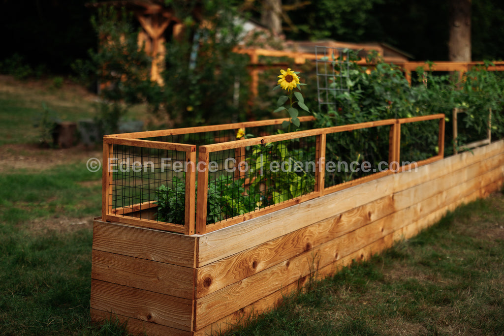 48" Wide Lightweight Cedar & Douglas Fir Garden Fence Panel