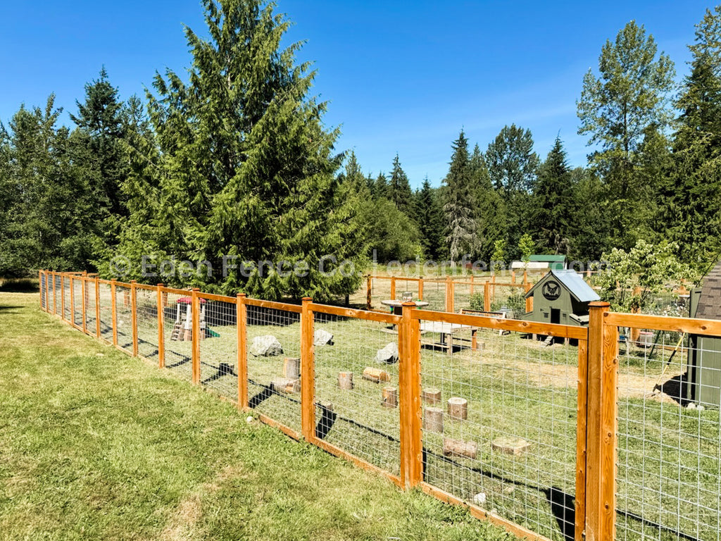 Eden Fence Co hog panel fencing for farm animals goat pasture chickens in Snohomish, Washington