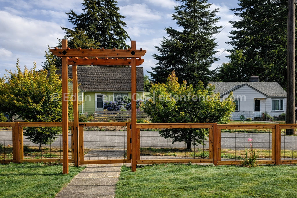 36" H – Low Premium Cedar & Douglas Fir Fence Gate Panel