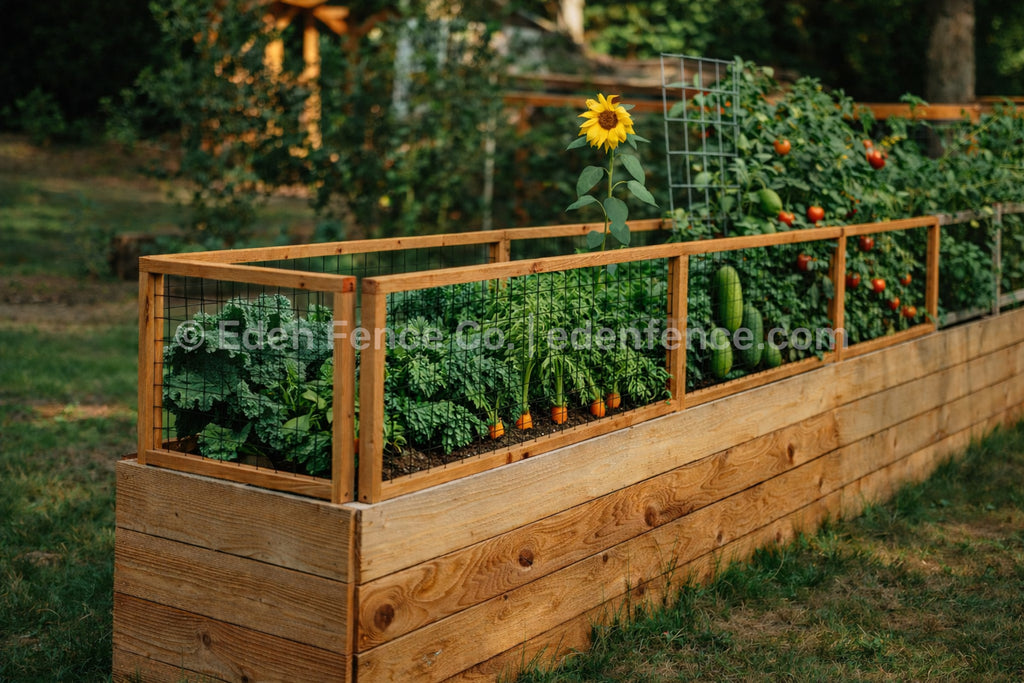 48" Wide Lightweight Cedar & Douglas Fir Garden Fence Panel